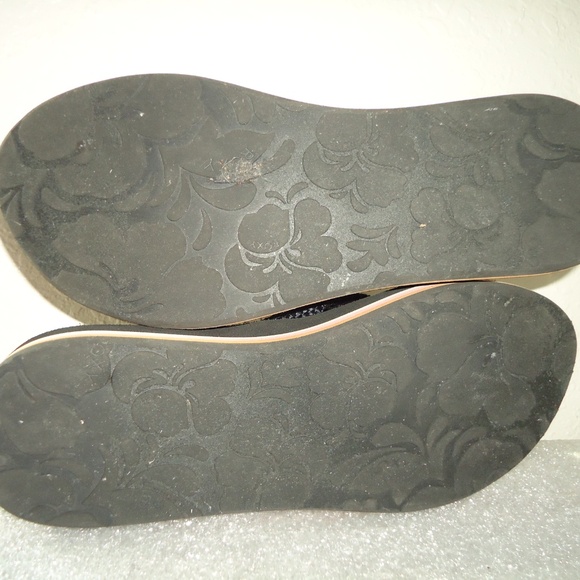 ROXY Women's Black Flip Flop Thong  Size US-10/EU-40 - Picture 8 of 8